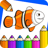 Draw Coloring Book Paint Games icon