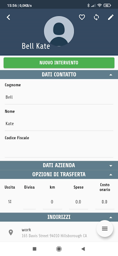 Android application iRapportini screenshort
