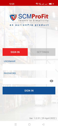 Android application SCMProFit EPOD screenshort