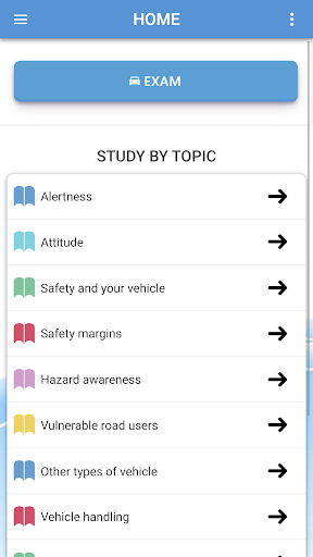 Android application UK Driving Theory Test for Car screenshort