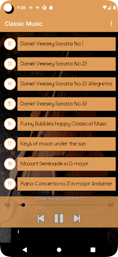 Classic Music Screen 3