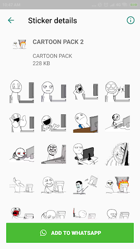 Cartoon Stickers for Whatsapp