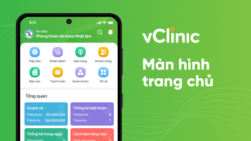 Android application vClinic-Quản lý phòng khám screenshort