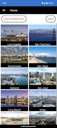 Android application Space Create screenshort