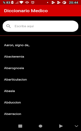 Diccionario Medico screenshot 0