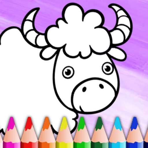 Yak Coloring Sheep Draw Book