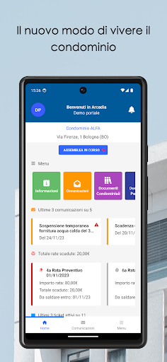 Android application Arcadia Condomini screenshort