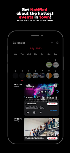 dotmeet - Events calendar Screen 3