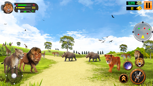 Lion Family Simulator Game 3d  screenshots 2