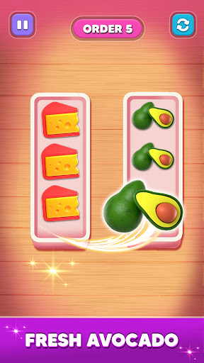 Android application Grocery Sort - Sorting Puzzle screenshort
