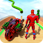 Cover Image of Download Speed Hero Robot Ramp Bike Transform Robot Games 1.3.1 APK