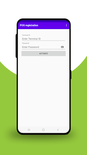 Android application POS registration screenshort