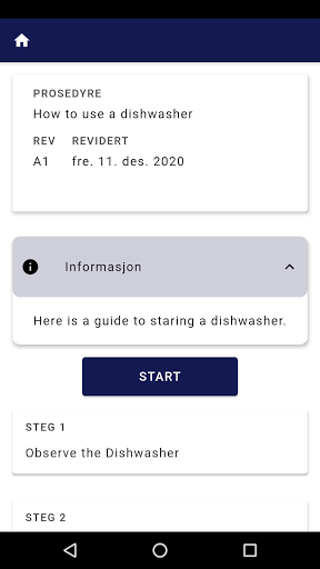 Android application ADOS Verify screenshort