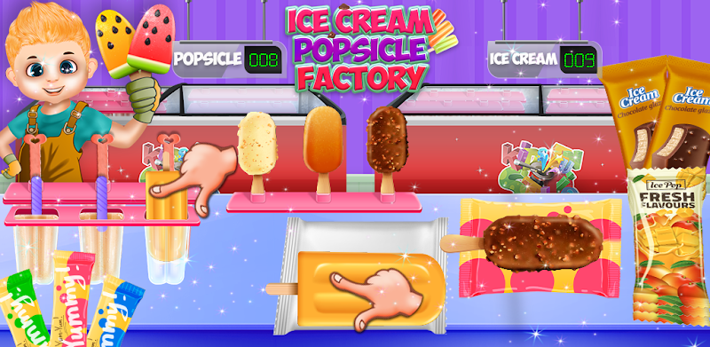 Ice Cream Popsicle Factory Snow Icy Cone Maker