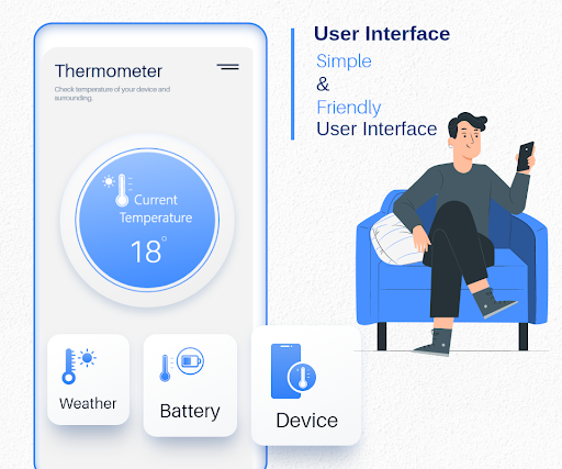 Android application Room Temperature Thermometer screenshort