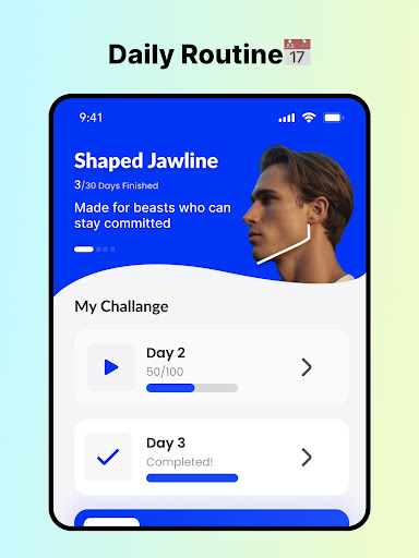 Screenshot of Jawline exercises and mewing