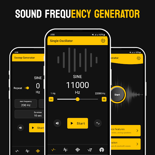 Android application Hz Frequency Sound Generator screenshort