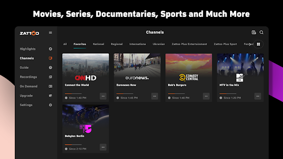 Zattoo - TV Streaming App Screenshot