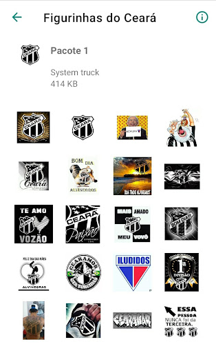 Android application Figurinhas do Ceará | Vozão screenshort