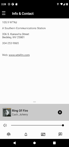 Android application 105.9 WTNJ screenshort