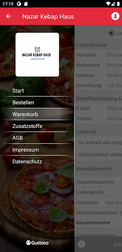 Android application Nazar Kebap Haus screenshort