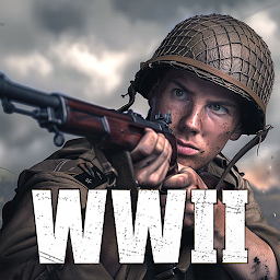 「世界大戰 - 英雄 : 第一人稱二次大戰射擊遊戲！槍戰」圖示圖片