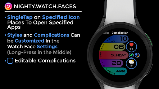 Night ver 02 - watch face screenshot 16