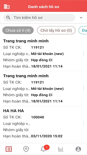 QLTNHS - Quản lí thu nhận hồ s Screen 2