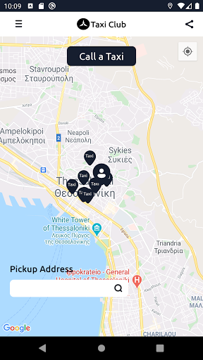 Android application TaxiClub screenshort