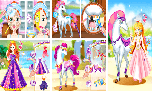 White Horse Princess Dress Up For PC installation