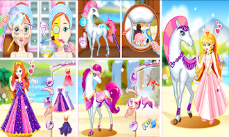 Game screenshot White Horse Princess Dress Up mod apk