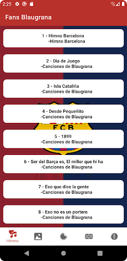 Android application Fans Blaugrana screenshort
