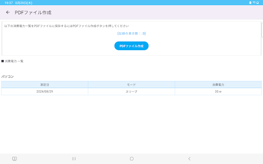 消費電力 記録 電気量料金 計算