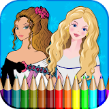 Frozen Princess Coloring Book icon