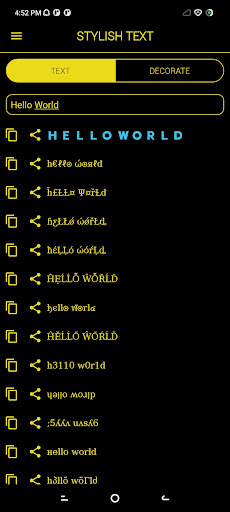 Android application Stylish Text Maker: Fancy Text screenshort
