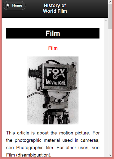 Introduction to World Film