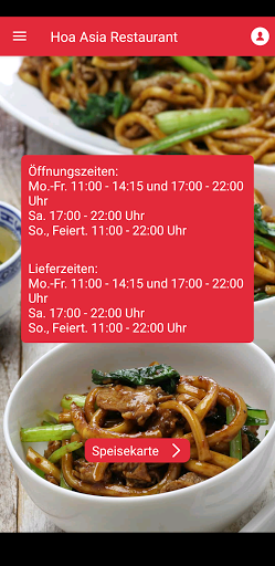 Android application Hoa Asia Restaurant screenshort