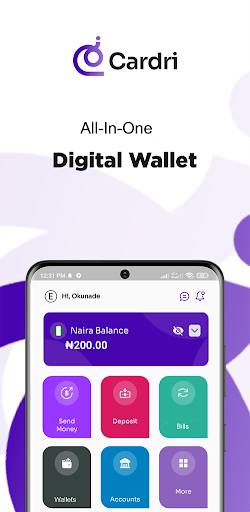 Android application Cardri Finance screenshort