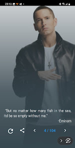 Captura de Pantalla 2 Eminem Quotes and Lyrics android
