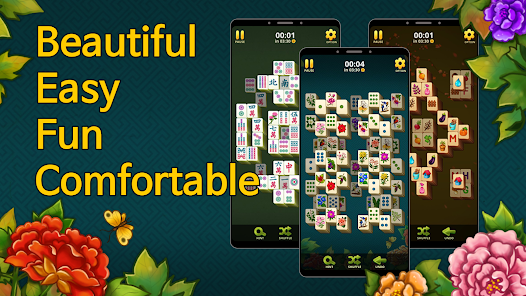 Gameduell - Mahjong / Mahjongg Flowers online spielen 6.700 HD 