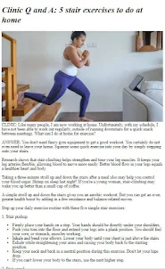Climbing Stairs Exercises Tips