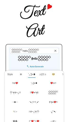 Screenshot of Stylish Text- Letter Style Art