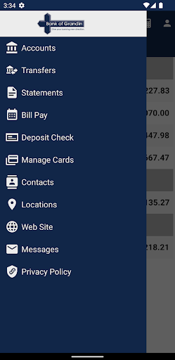 Bank of Grandin Mobile Screen 2