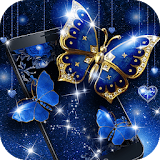 Shiny Blue Butterfly Theme icon