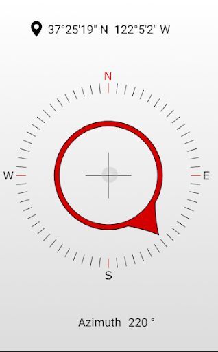 Android application Simple Compass screenshort