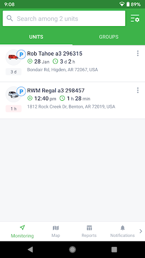 Android application ip3Things screenshort