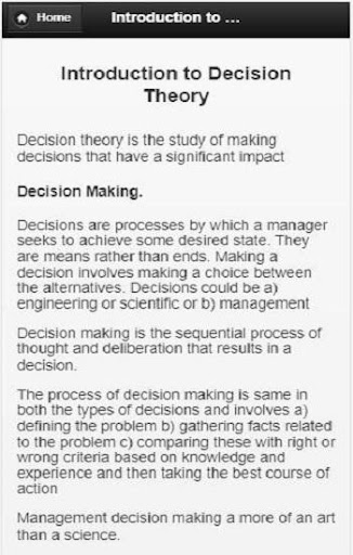 Decision Making Screen 3