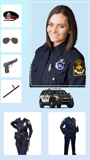 Women Police Suit Photo Editor