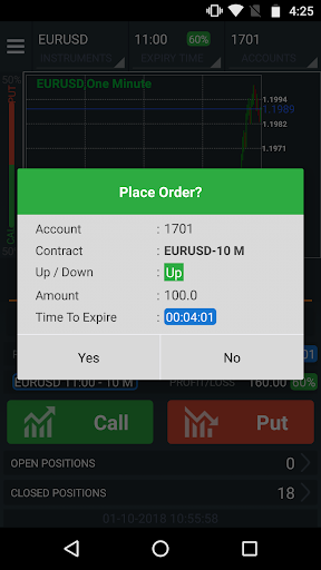 Dual Options Trader Screen 3