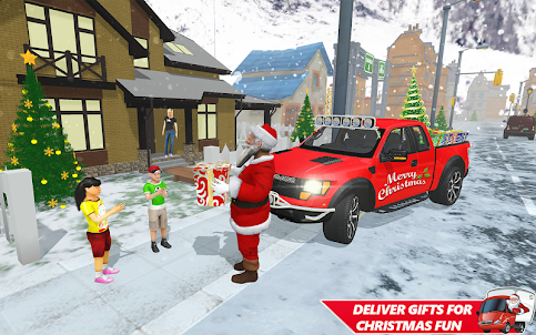 Santa Christmas Gift Delivery
